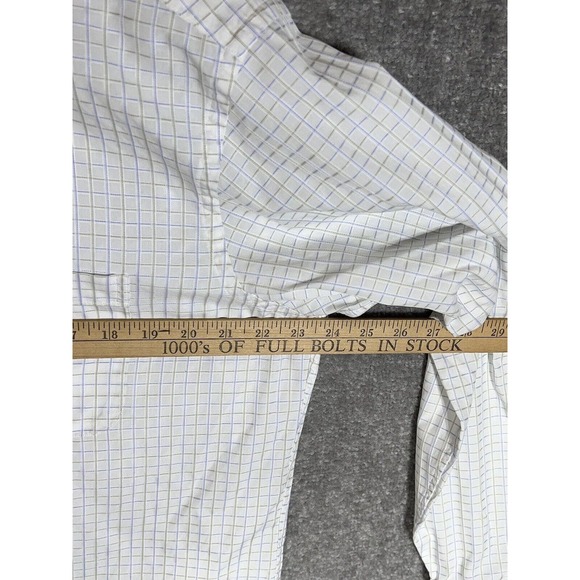 Tommy Bahama Windowpane Long Sleeve Button Up Shirt Mens Size 15.5‎ 34/35 - Picture 7 of 8